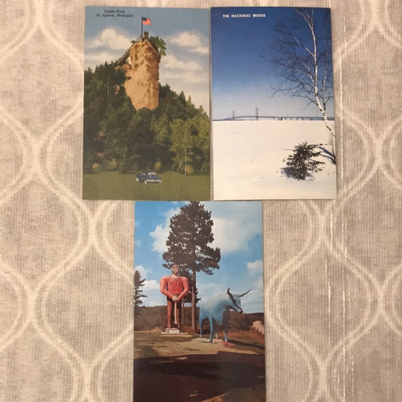 VTG Michigan Ephemera: Postcards, Flyer, Road Map, etc. - Picture 4 of 14